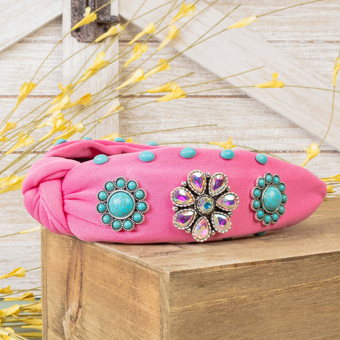 79008 - Western Headband - Fuchsia
