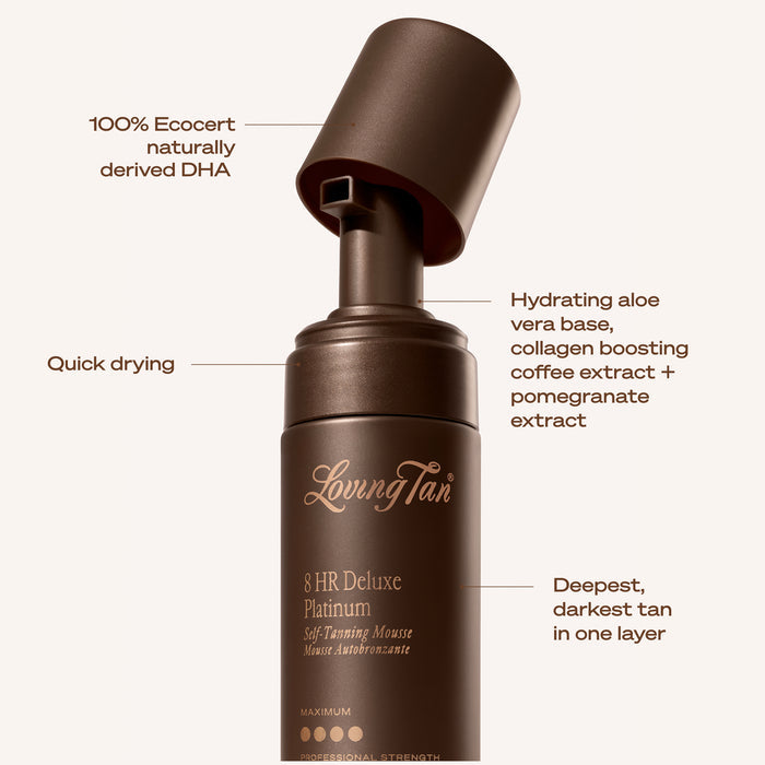 8 HR Deluxe Platinum Self-Tanning Mousse 200ml