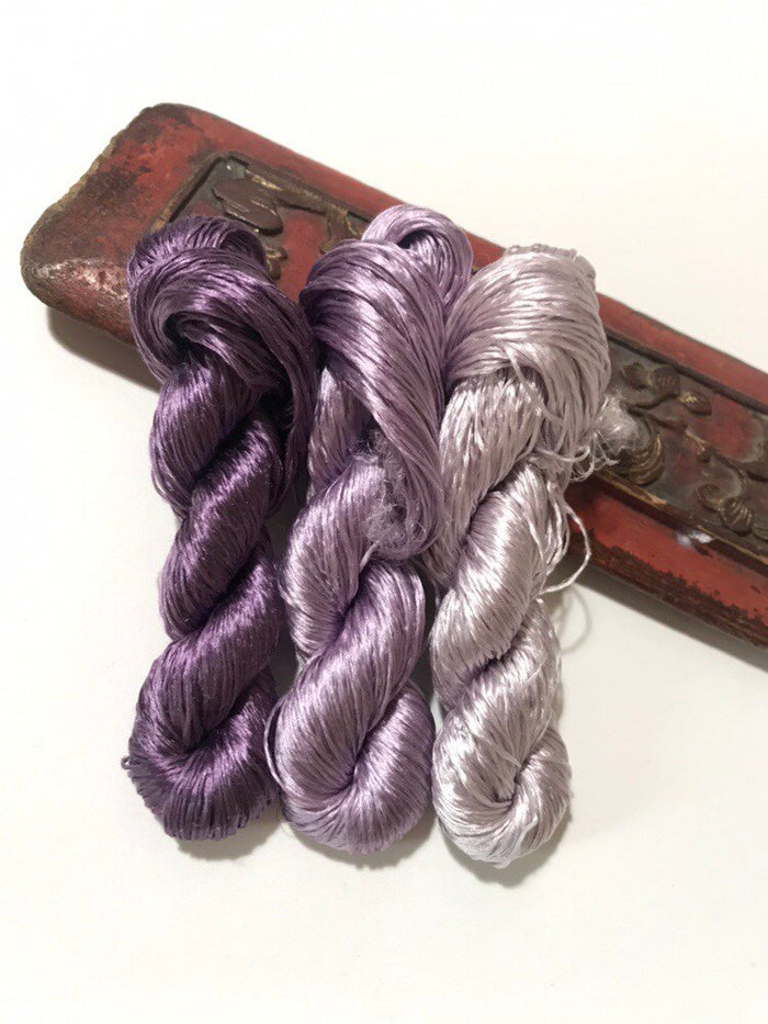 80m Suzhou Embroidery Untwisted Mulberry Silk Thread(#74  80m*3) - Ronghua Threads