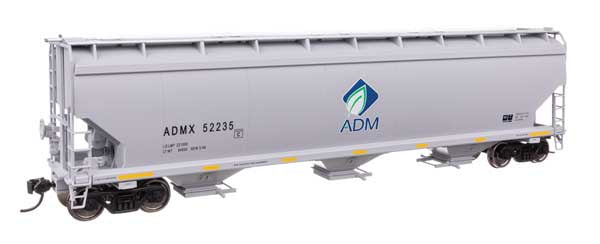 910-7737 60' NSC 5150 3-Bay Covered Hopper - Ready to Run