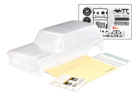 9240 TRX-4 1979 Ford Bronco Clipless Clear Body Kit