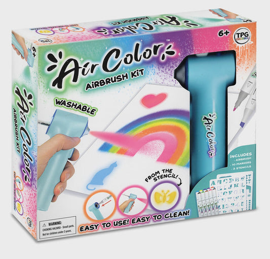 Air Color Airbrush Kit (Includes Markers & Stencils) TPG-490