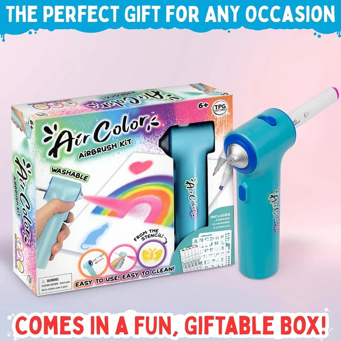 Air Color Airbrush Kit (Includes Markers & Stencils) TPG-490
