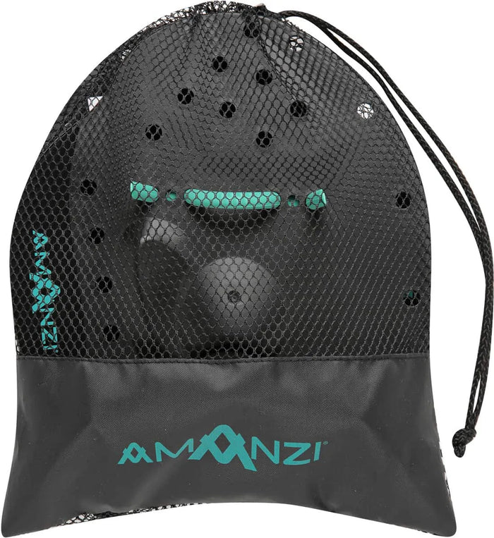 Amani Jet Hand Paddle Set in black showing two ergonomic paddles for swimming or water sports.