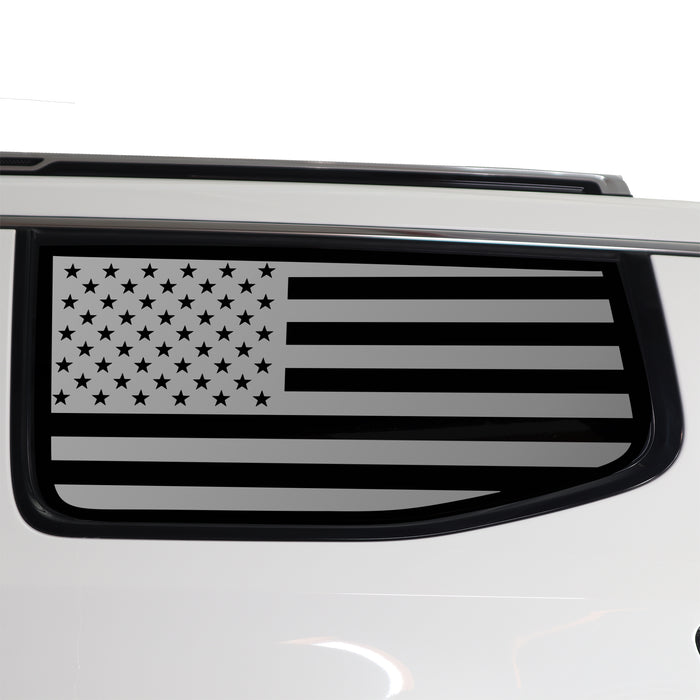 Quarter Window American Flag Vinyl Decal Stickers Fits Jeep Wagoneer 2022 - 2025 - Bogar Tech Designs