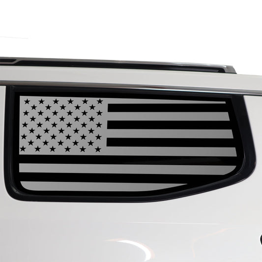 Quarter Window American Flag Vinyl Decal Stickers Fits Jeep Wagoneer 2022 - 2025 - Bogar Tech Designs