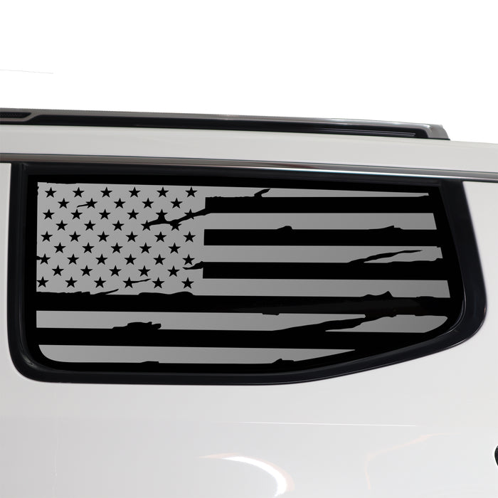 Quarter Window American Flag Vinyl Decal Stickers Fits Jeep Wagoneer 2022 - 2025 - Bogar Tech Designs