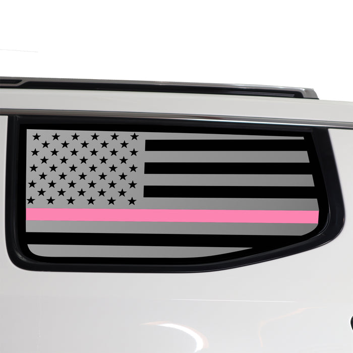 Quarter Window American Flag Vinyl Decal Stickers Fits Jeep Wagoneer 2022 - 2025 - Bogar Tech Designs