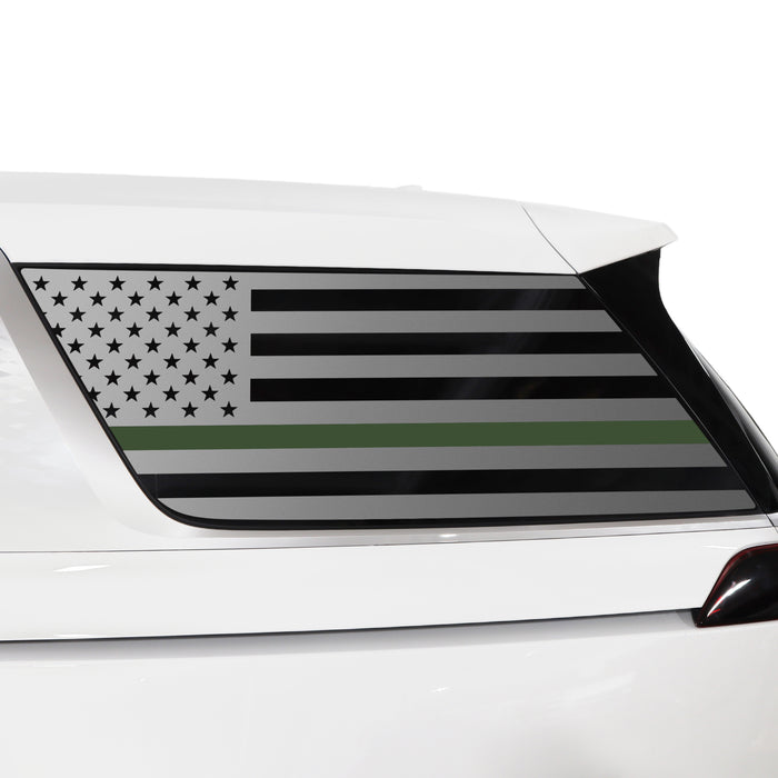 Quarter Window American Flag Vinyl Decal Stickers Fits Kia Carnival 2022 - 2025 - Bogar Tech Designs