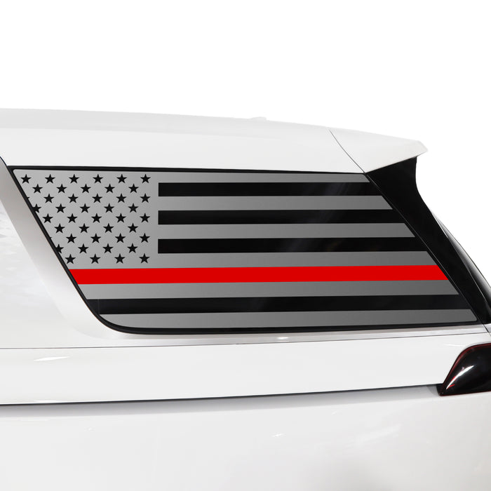 Quarter Window American Flag Vinyl Decal Stickers Fits Kia Carnival 2022 - 2025 - Bogar Tech Designs