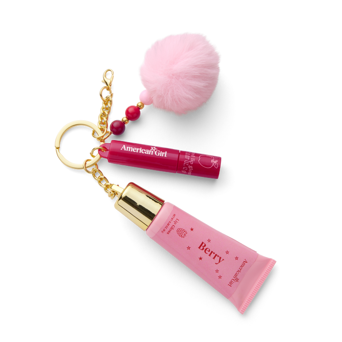 American Girl™ Lip Gloss Keychain Set for Girls