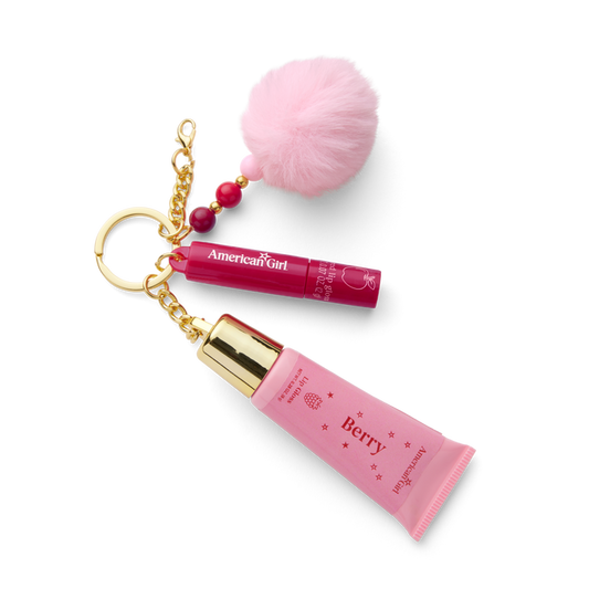 American Girl™ Lip Gloss Keychain Set for Girls
