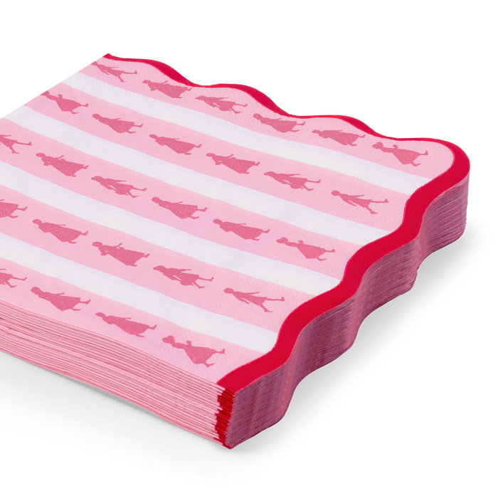 American Girl™ x Bonjour Fête Pink Stripe Large Napkins (Set of 20)