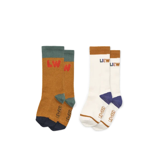 Liewood - Annette Socks - Creme De La Creme/Golden Caramel Mix