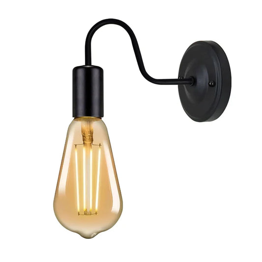 Antique Black Swan Neck Wall Light– E27 Indoor~5670