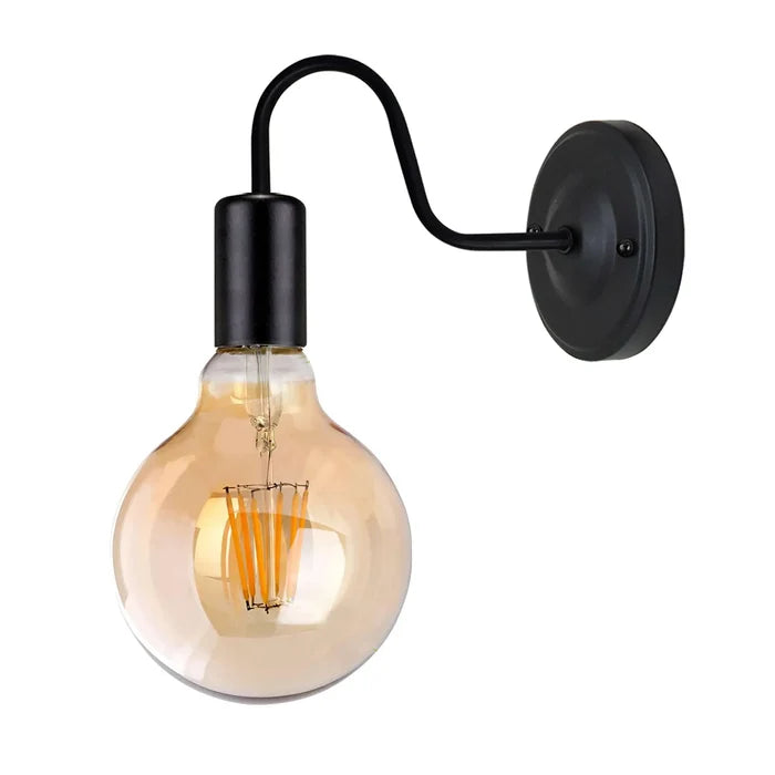 Antique Black Swan Neck Wall Light– E27 Indoor~5670