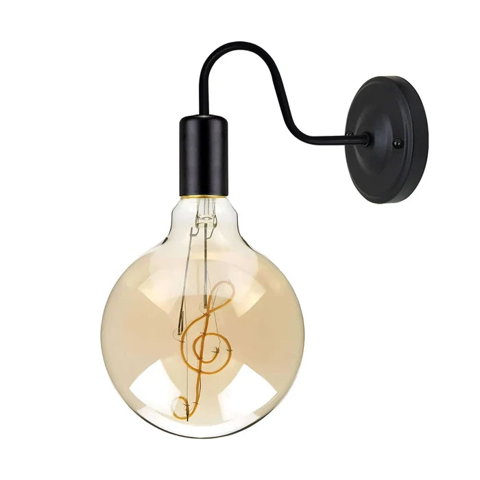 Antique Black Swan Neck Wall Light– E27 Indoor~5670