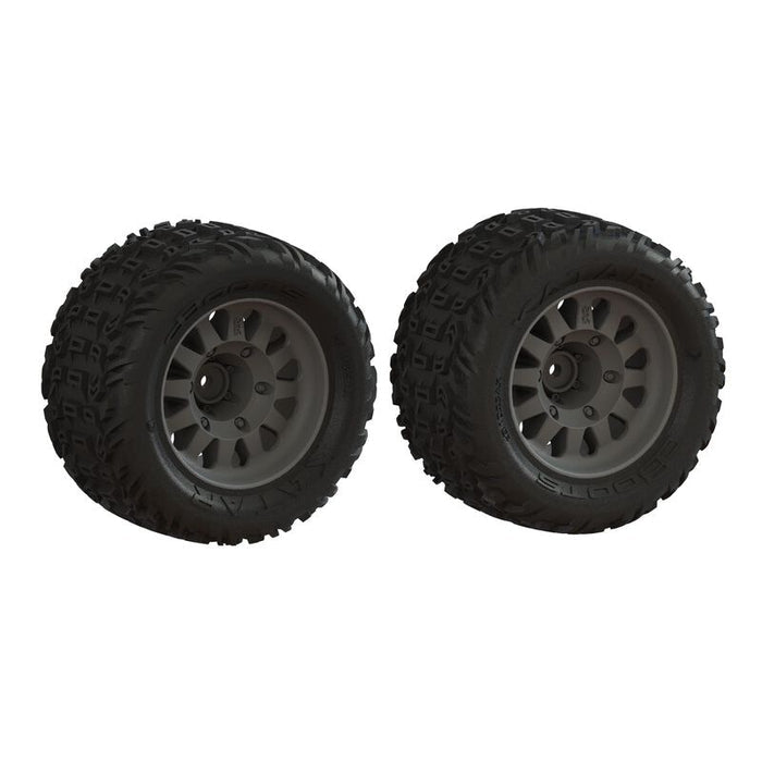 ARA-1553 DBoots 'Katar' Tire Set Glued (1 Pair)
