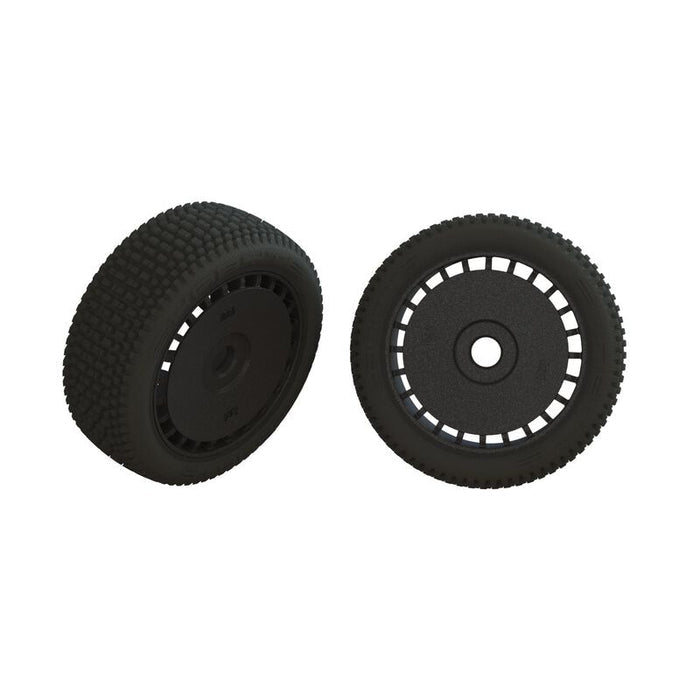 ARA550098 dBoots Exabyte Tire Set Glued Black (1 Pair)