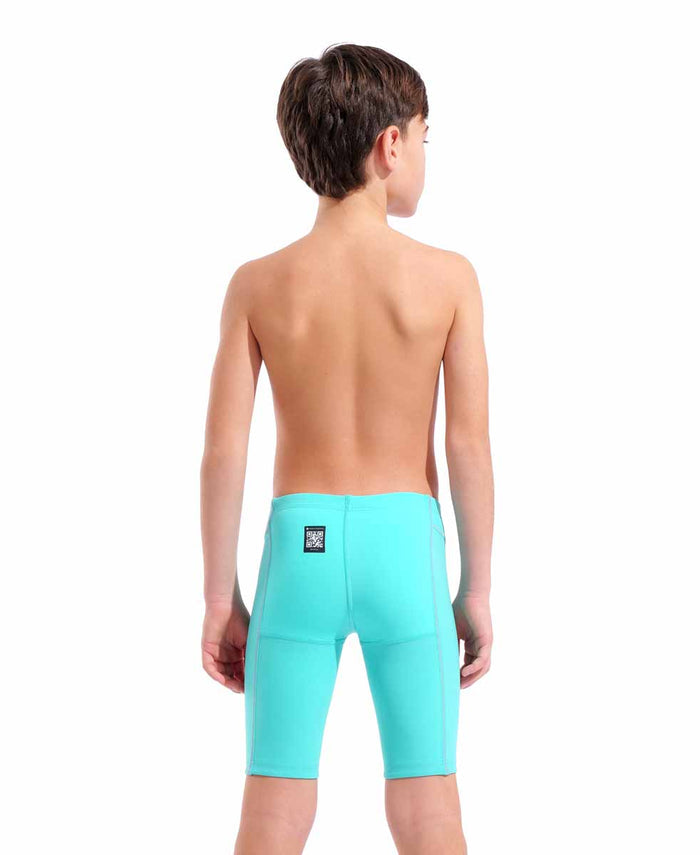 Arena Boys Powerskin Impulso Limited Edition pink jammer swimsuit, designed for competitive swimming, with sleek water-resistant fabric.