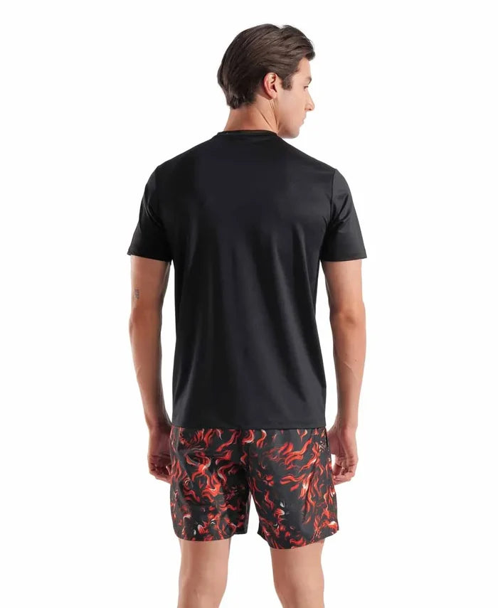 Arena Graphic Indomitus T-Shirt in multi-color and black, featuring bold graphic design, made for comfortable casual wear.