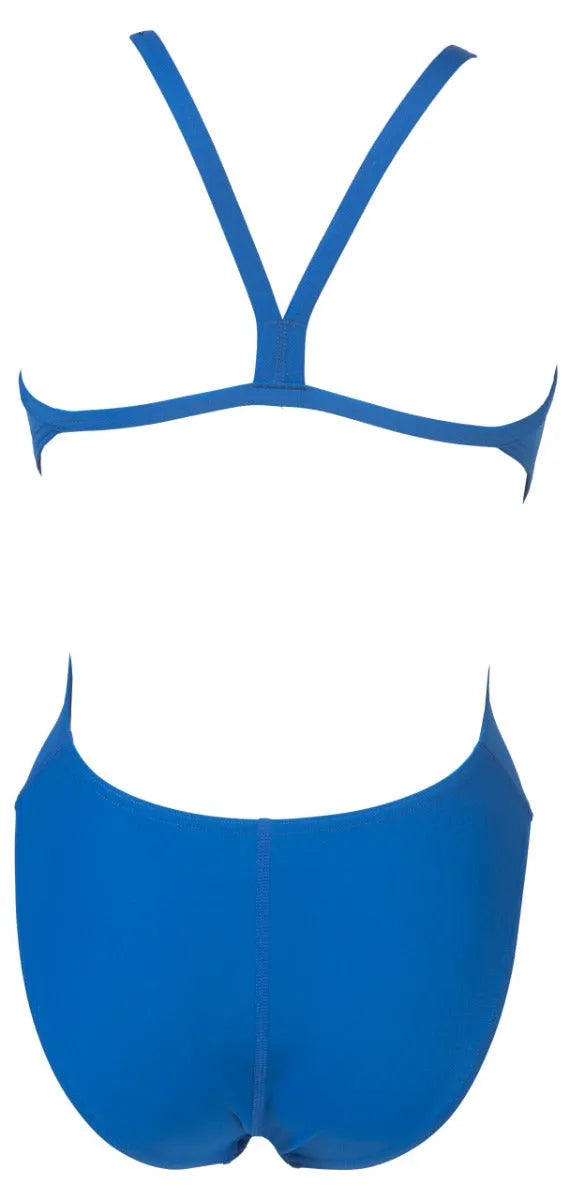Blue Arena Women's Team Challenge Solid Swimsuit, a sleek one-piece swimsuit designed for competitive swimming and training.