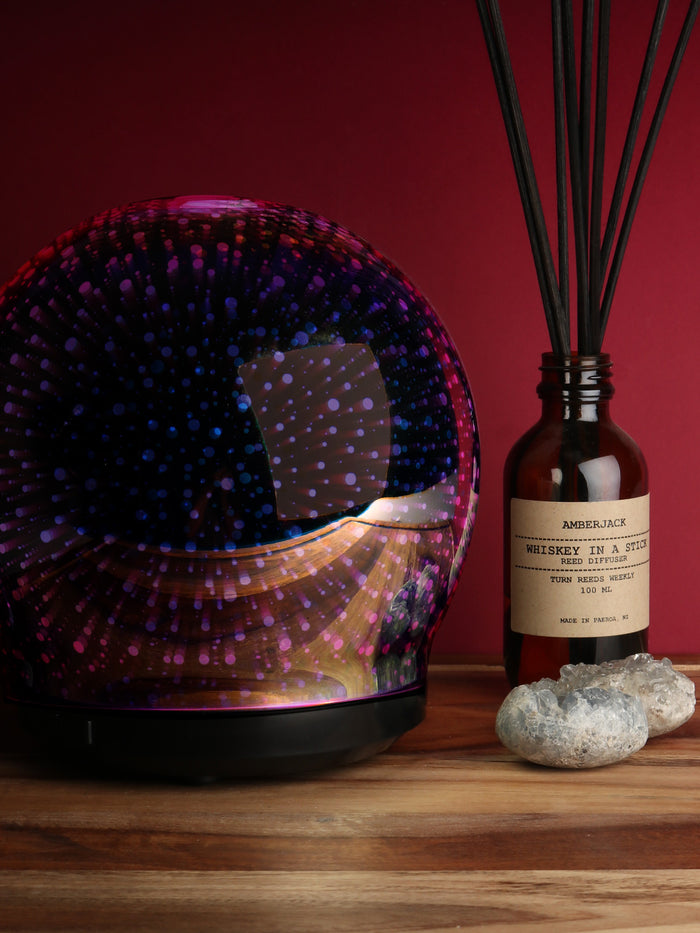 Aroma Diffuser 3D LED Mirror Ball 250ml | One Colour-Image 2