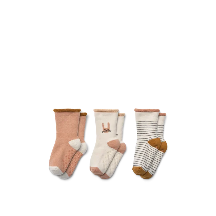 Liewood - Baby Socks - Eloy - Bunny/Sandy Mix