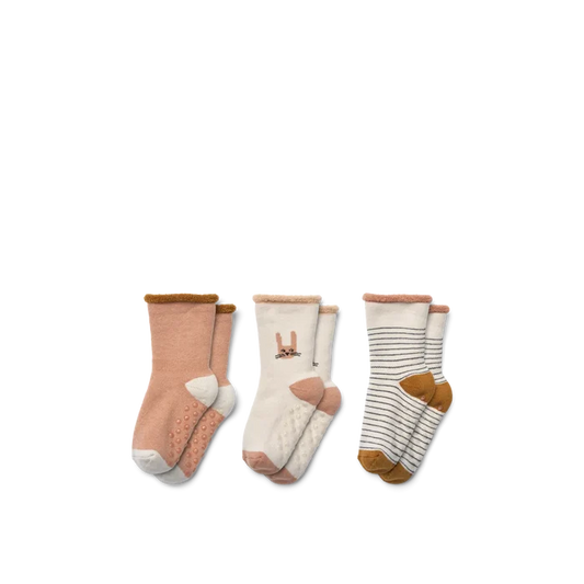 Liewood - Baby Socks - Eloy - Bunny/Sandy Mix