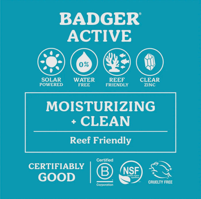 Badger Active Mineral Sunscreen Cream - SPF 30