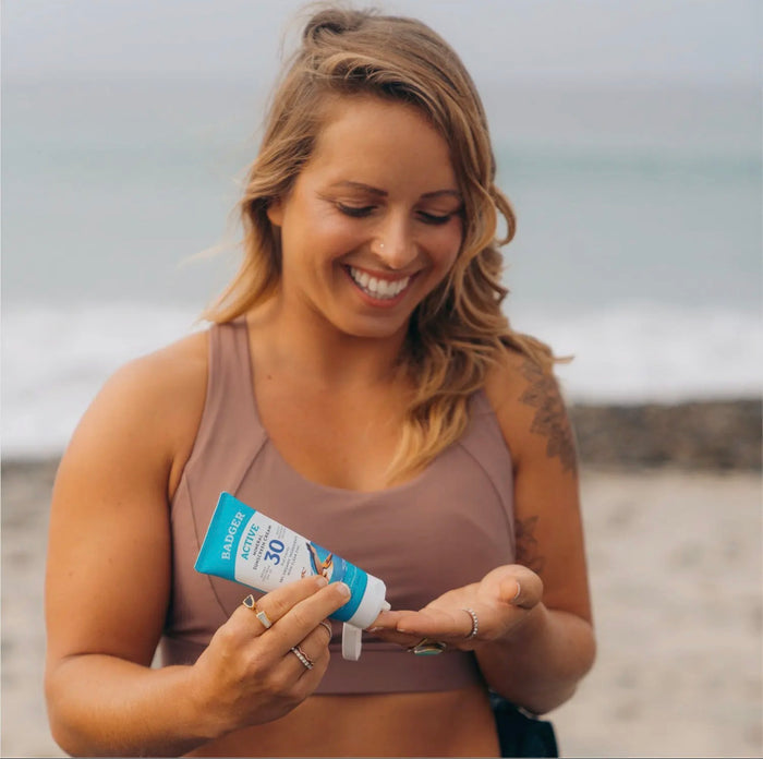Badger Active Mineral Sunscreen Cream - SPF 30