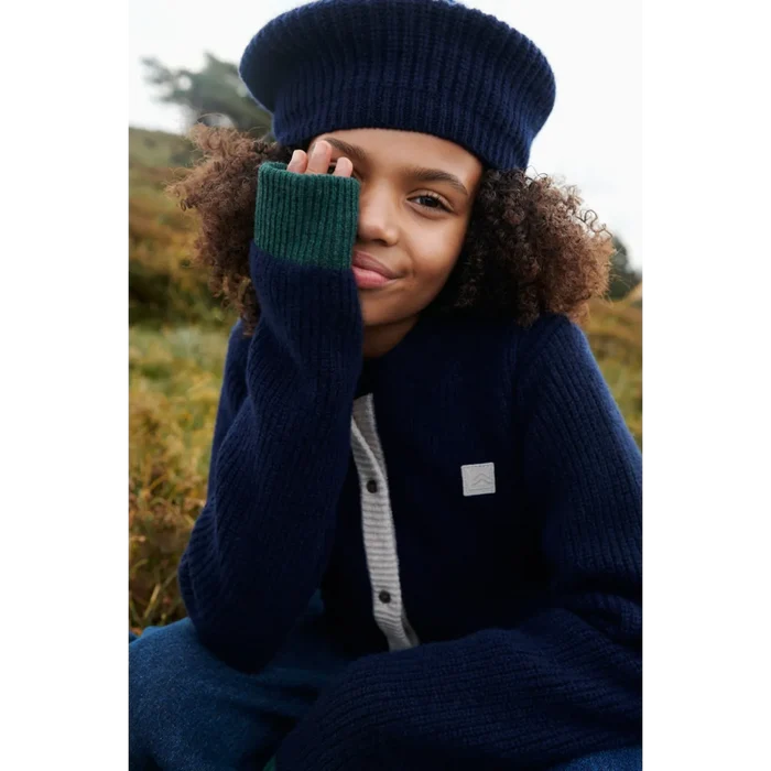 Liewood - Beret Hat - Borg - Classic Navy - Lifestyle Cut 4