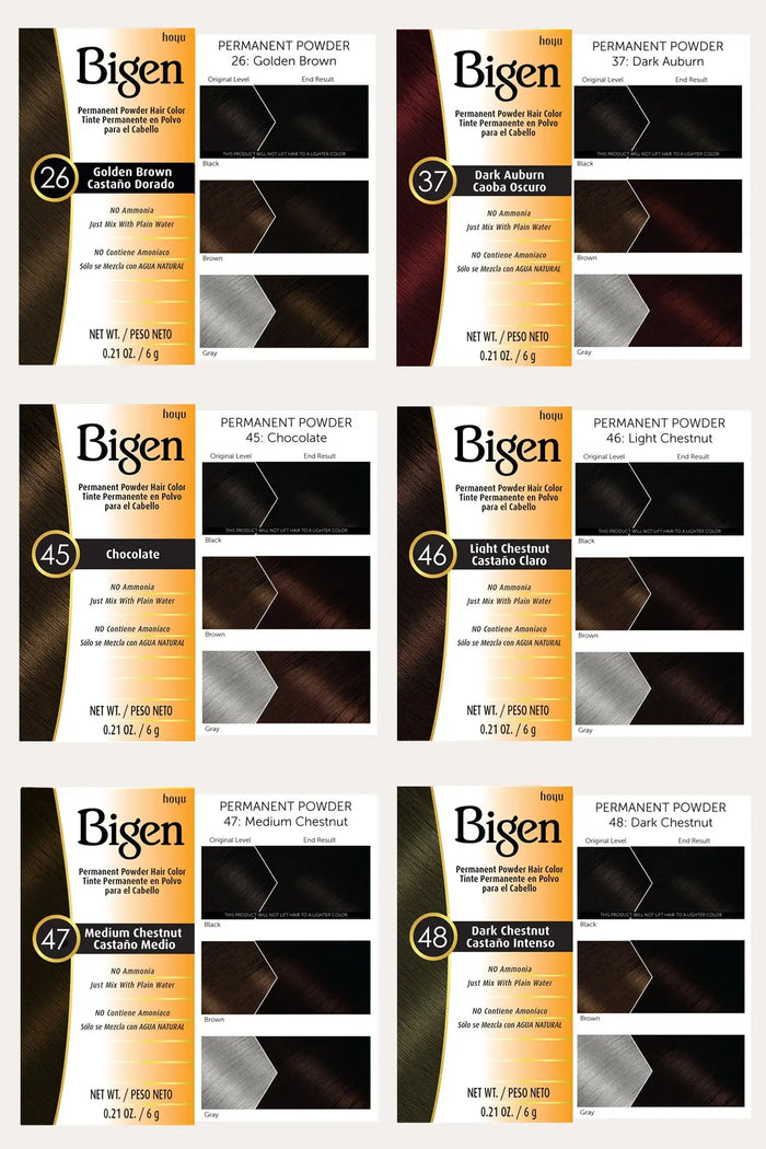 BIGEN PERMANENT POWDER HAIR COLOR - BSW BEAUTY CANADA