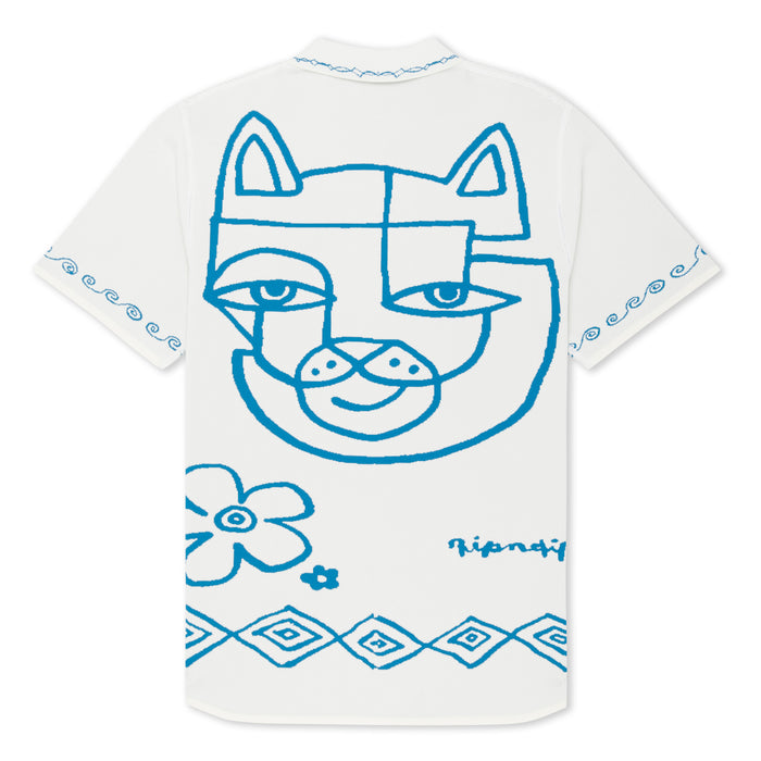 RIPNDIP Blonded Knitted Reversible Button Up (Off White)