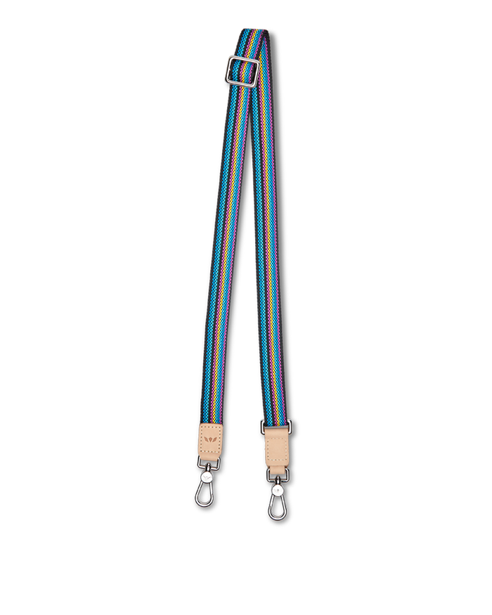 Blueberry Webbing Slim Crossbody Strap