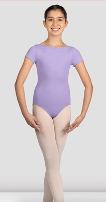 Boat Neck Twist Mesh Back Leotard