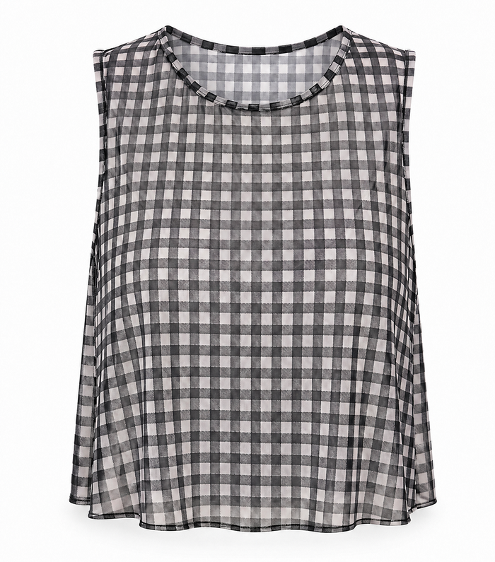boho top playashá x marino gingham (PRE ORDER)