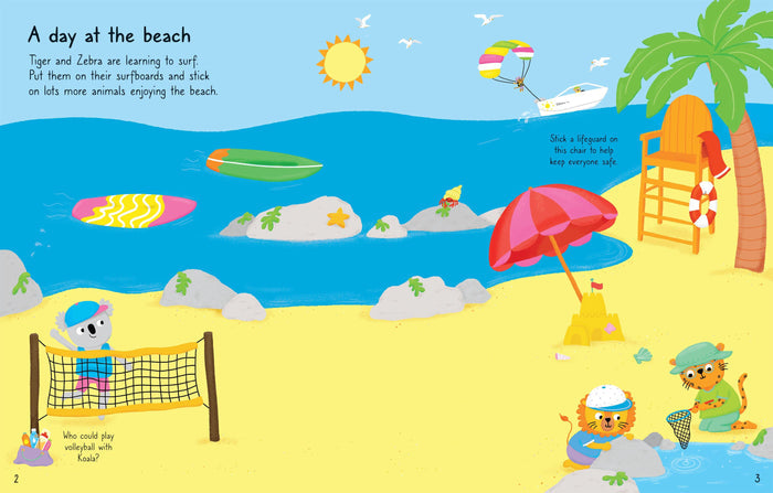 Book - First Sticker Book - Summer - Spread 1