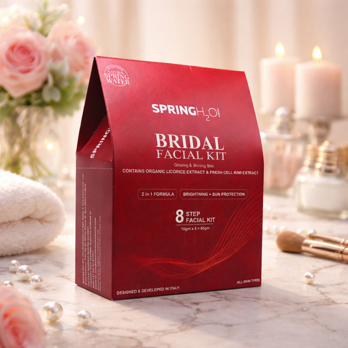 Bridal Facial Kit 80 gm 2 in 1 Formula Brightning+Sun Protection 8 Step