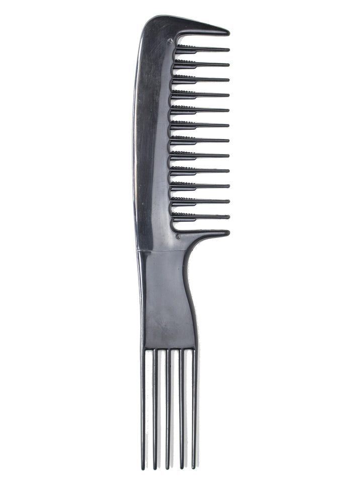 black (1 dozen) / plastic pik /detangler / 8"