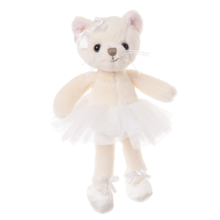 Anya ballerina cat, Bukowski ballerina plush, cat stuffed animal with tutu, cream colored plush cat, ballerina cat soft toy, Bukowski cat plush, stuffed animal for dancers, plush cat doll, ballerina cat gift, dance-themed soft toy