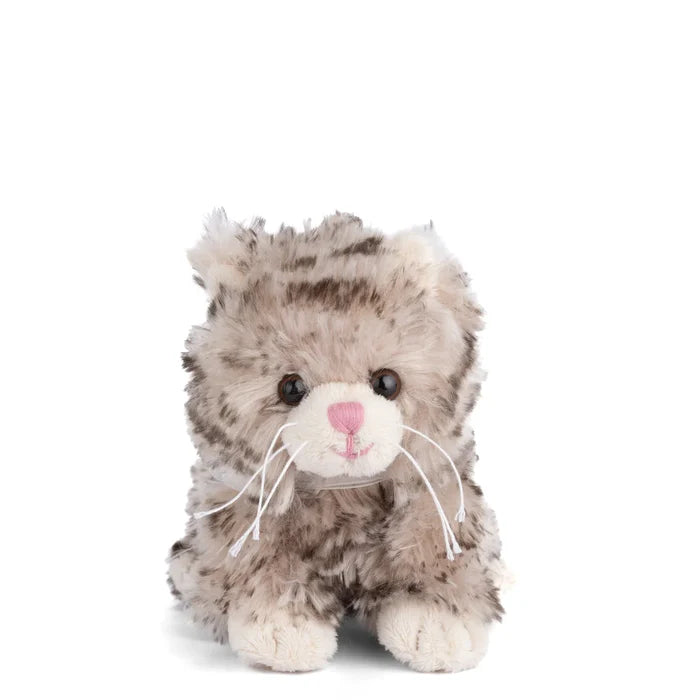 Bukowski plush kitty, Little Maciek stuffed animal, gray plush cat toy, small stuffed cat, 6 inch plush kitten, cuddly kitty toy, bedtime stuffed animal cat, soft plush cat gift, snuggle kitten for kids, Bukowski gray cat plush