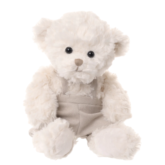 Bukowski Wyatt teddy bear, baby’s first teddy bear, soft plush bear for babies, 14 inch teddy bear, baby boy gift bear, ultra-soft baby bear, Bukowski baby plush, baby companion bear, bedtime teddy for toddlers, grow-with-me stuffed animal