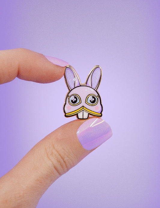 Bunny hood enamel Pin