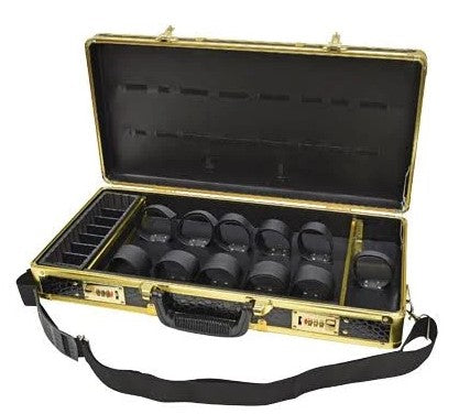 Burmax  Barber Case, Barber Kit Tool Case Gold and Black - Palms Fashion Inc.