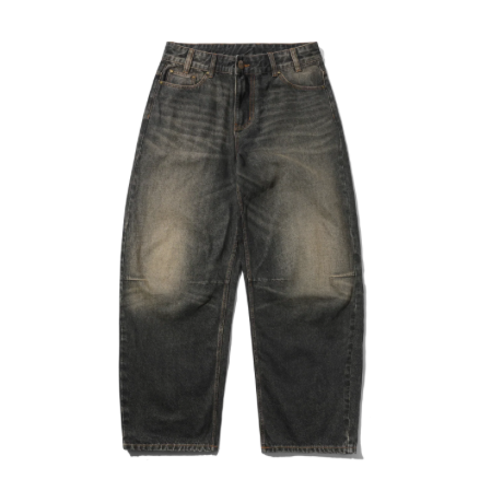 Butter Goods Wide Cut Faded Brown Wash Denim Jeans