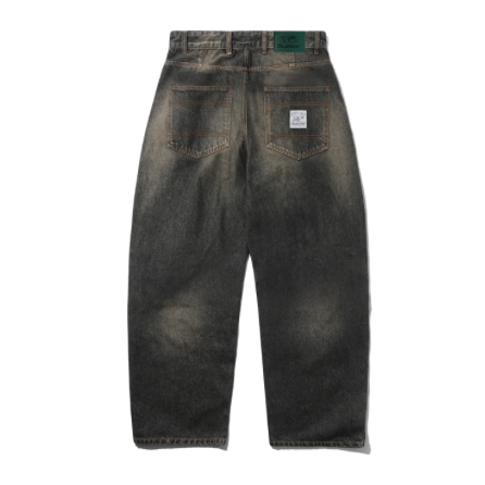 Butter Goods Wide Cut Faded Brown Wash Denim Jeans