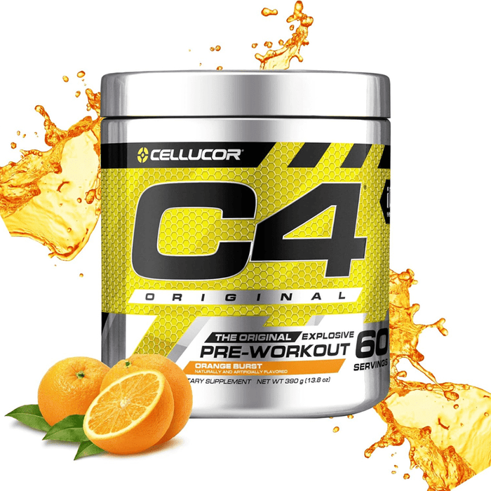 C4 Original Pre Workout Powder Orange Burst Flavor – 50 Servings - Beauty Tribe