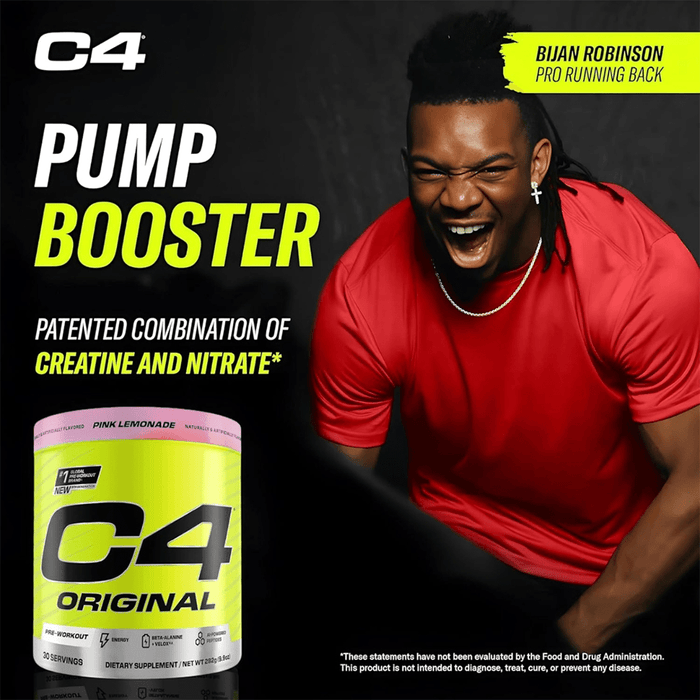 C4 Original Pre Workout Powder Pink Lemonade Flavor – 30 Servings - Beauty Tribe