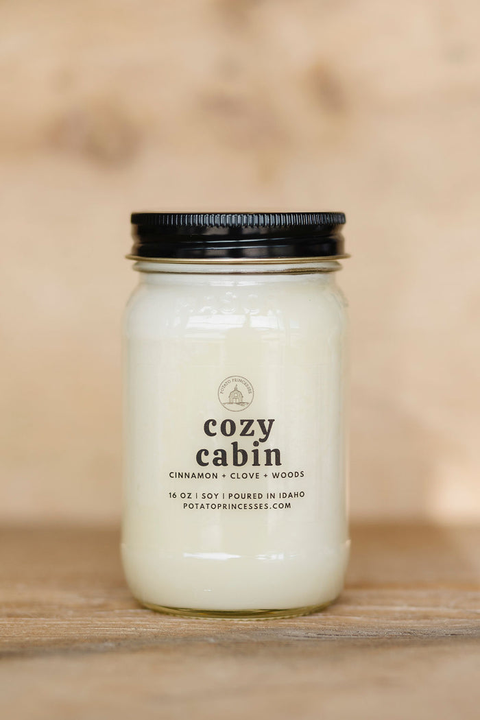 Candle, Cozy Cabin